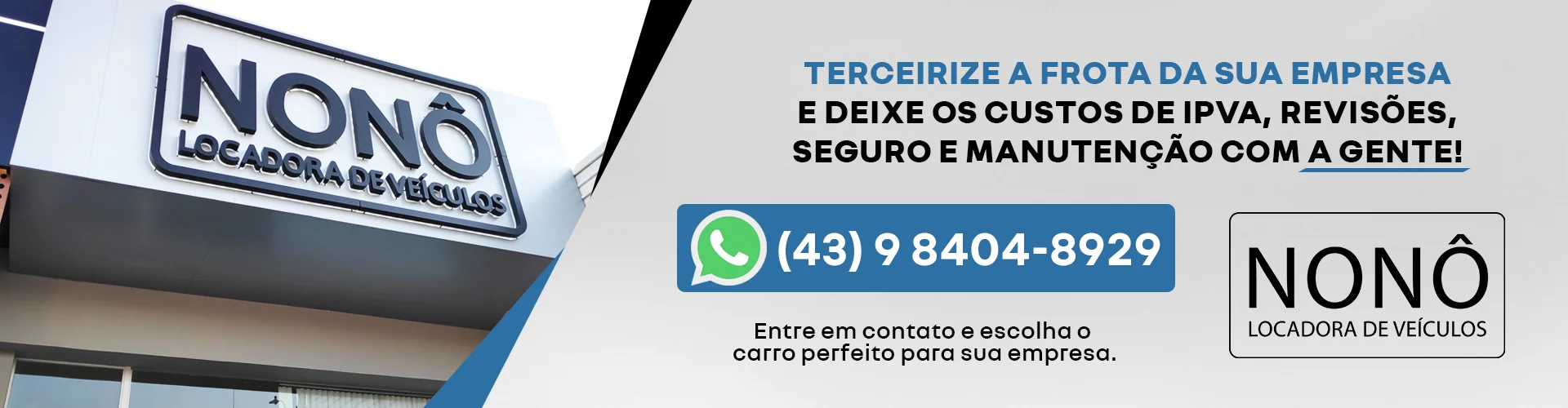 Terceirize a frota da sua empresa e reduza gastos.